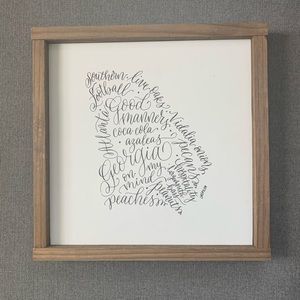 Georgia On My Mind Wooden Art